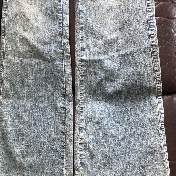 Long Lt.Blue Lee Women’s Jeans Stretch no gap waistband One True Fit Boot Cut - Picture 6 of 11